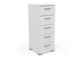 Chiffonier izzy 5 tiroirs blanc