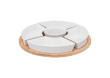 Set apéritif white rond 6 pièces en bambou