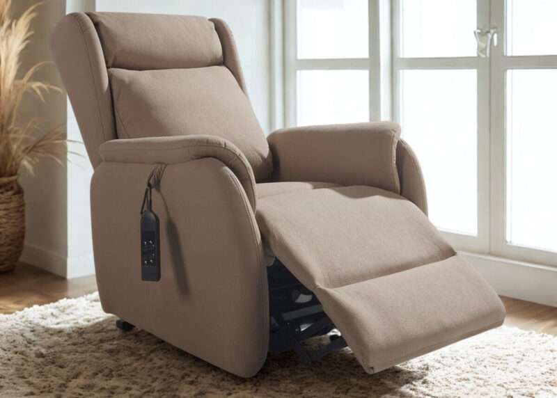 Fauteuil Releveur Mona Bi-Moteur Électrique taupe