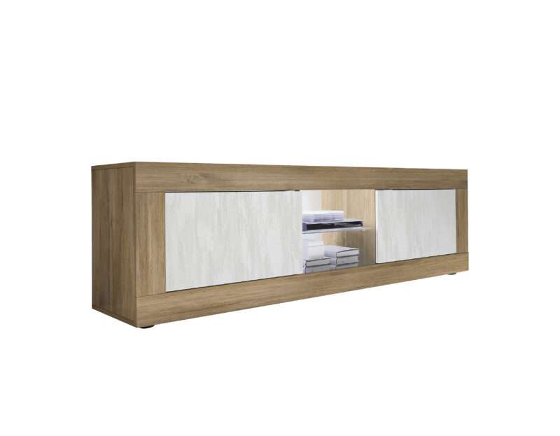 Salle à manger Basica blanc neige et bois Mercure – Image 15