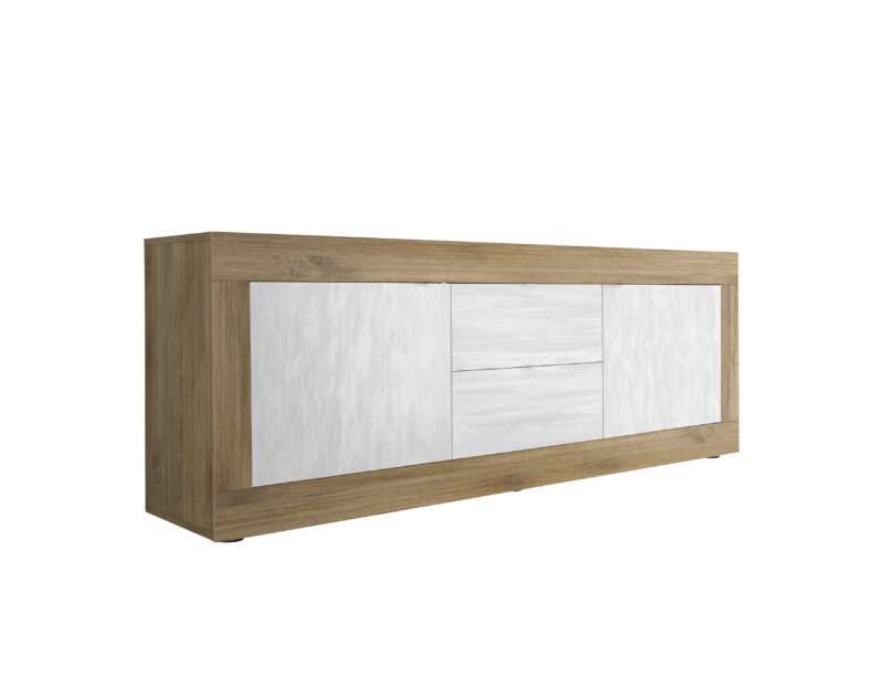 Salle à manger Basica blanc neige et bois Mercure – Image 4