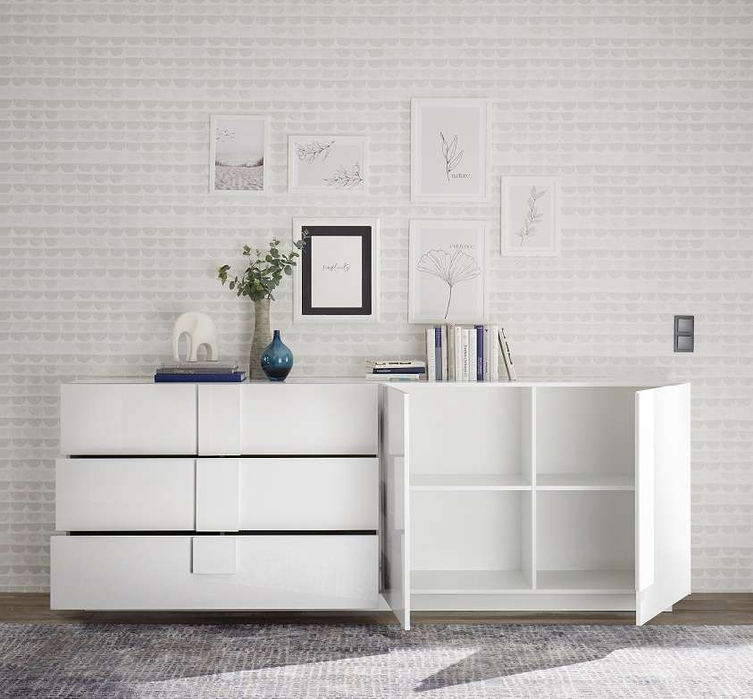 Salle à manger Jupiter laquée blanche – Image 11