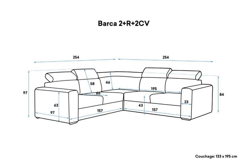 canapé 2A2 Barcares Poso – Image 10