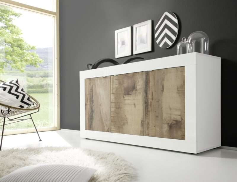 Salle à manger Basica blanc laqué et bois pero – Image 21