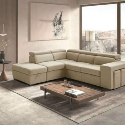 Canapé convertible Castille beige