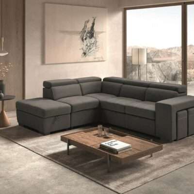 Canapé convertible Castille gris