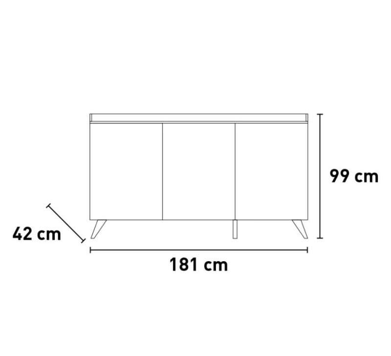 Salle à manger Taylor piombo/ardesia – Image 4