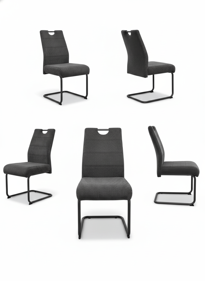 Chaise Merkur gris – Image 3