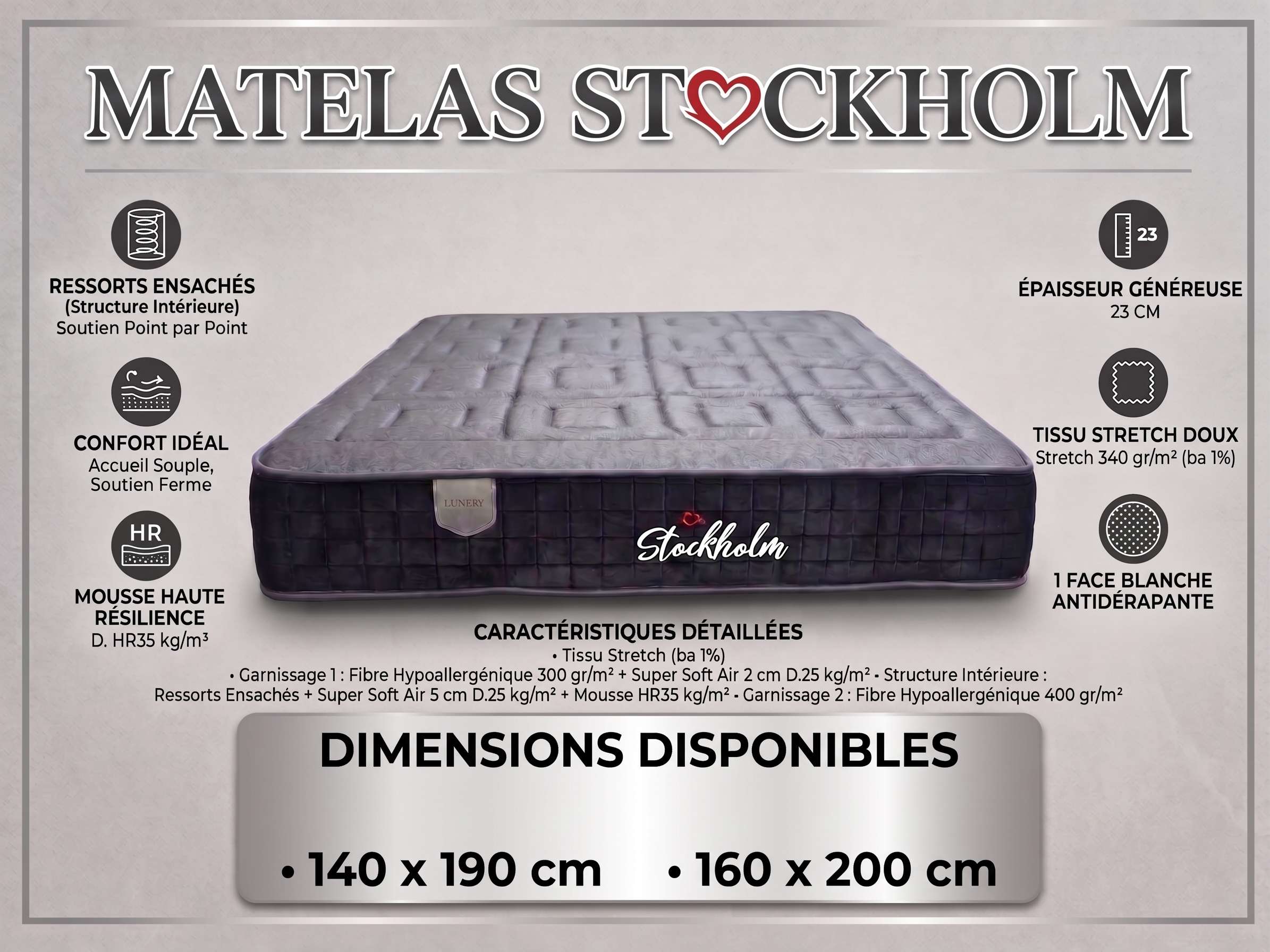 Matelas STOCKHOLM