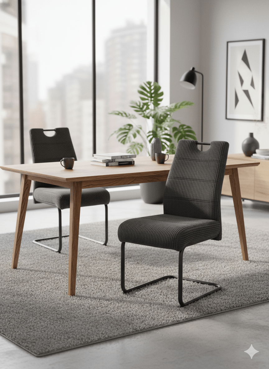 Chaise Merkur gris – Image 2