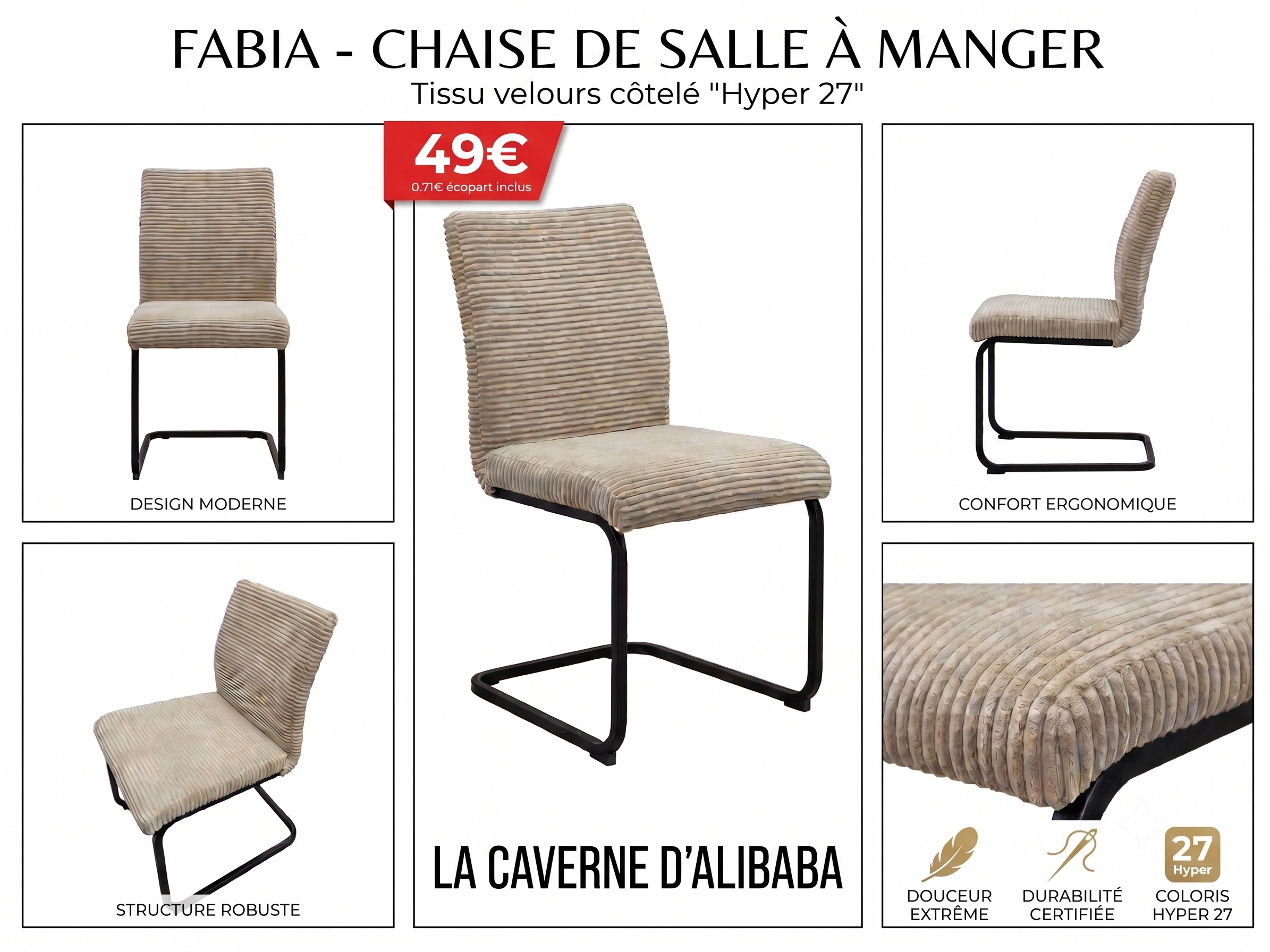 Chaise Fabia
