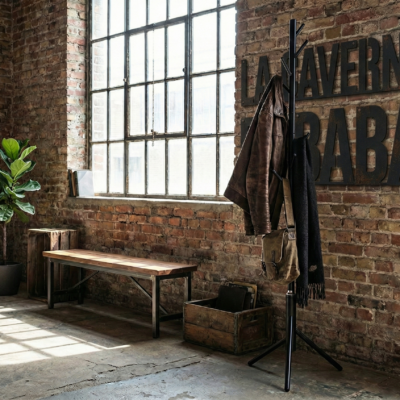 Porte manteaux métal noir