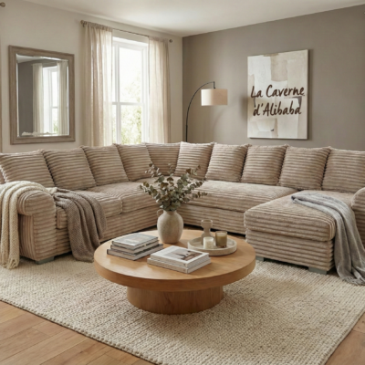 Canapé Milk gros côtelé