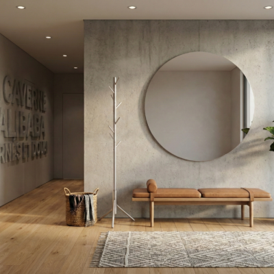 Porte manteaux métal blanc