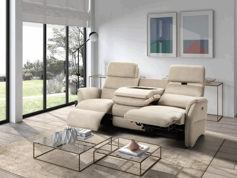 Canapé relaxation versace taupe – Image 8