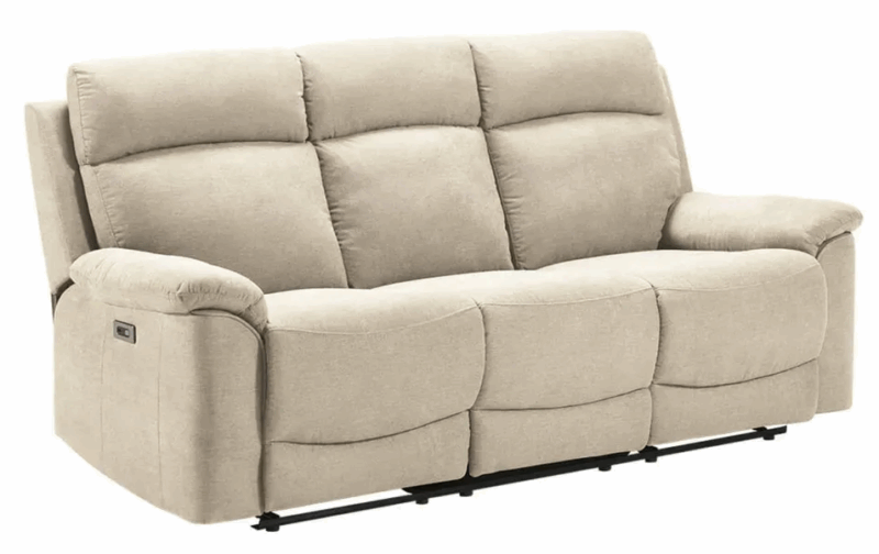 Canapé relaxation Canterbury tissus Beige clair – Image 3