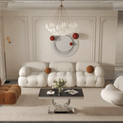 Tables basses invictus noir effet marbre