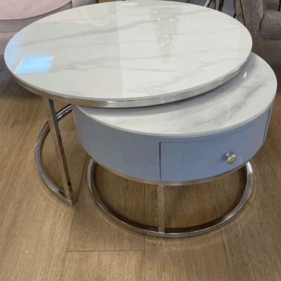 Tables basses gigogne Nola gris