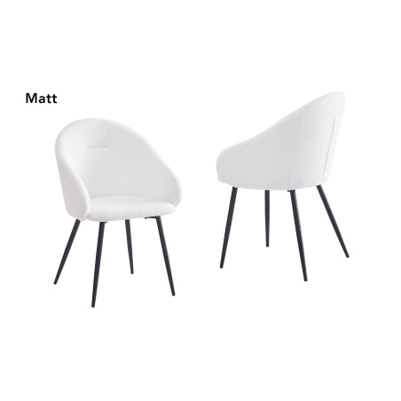 Chaise Matt blanc – Image 3