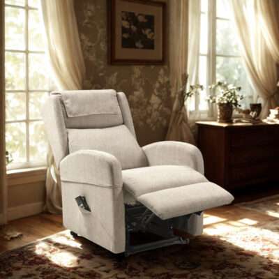 Fauteuil Releveur Vision Bi-Moteur  crème