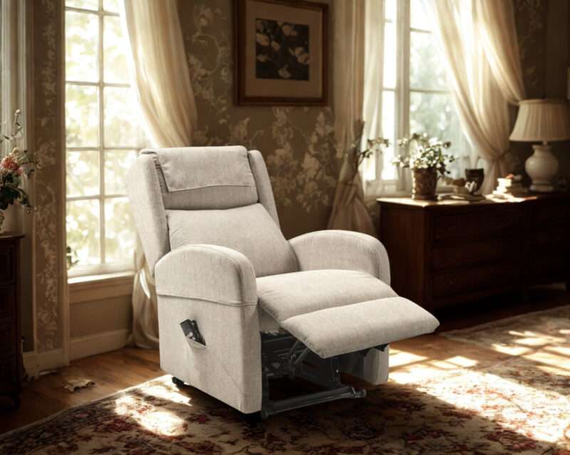 Fauteuil Releveur Vision Bi-Moteur  crème