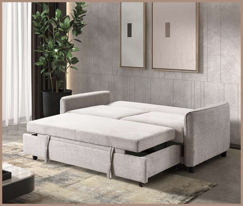 Canapé lit Portland beige – Image 2