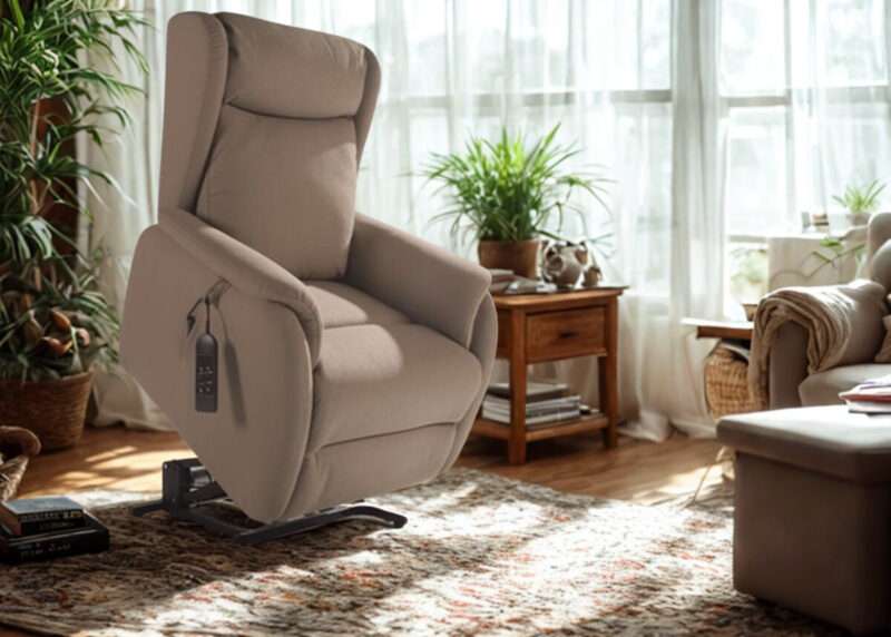 Fauteuil Releveur Mona Bi-Moteur Électrique taupe – Image 7