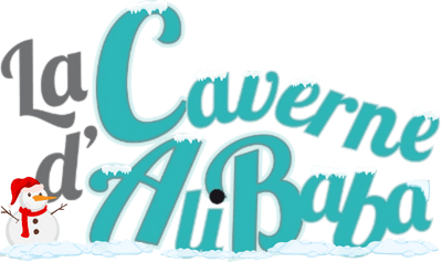 Logo La Caverne d'Alibaba enneigé
