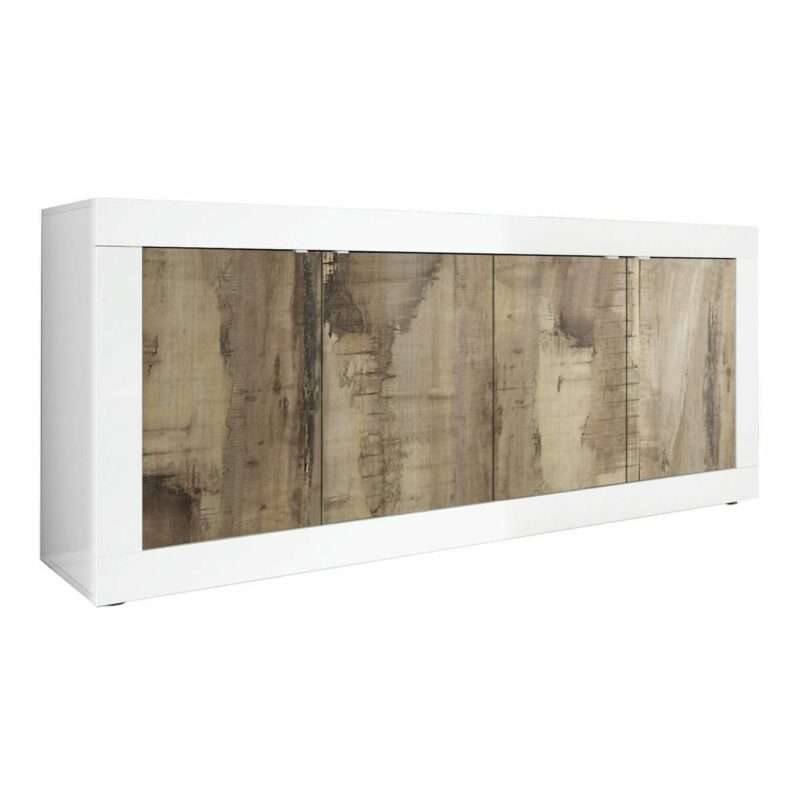 Salle à manger Basica blanc laqué et bois pero – Image 30