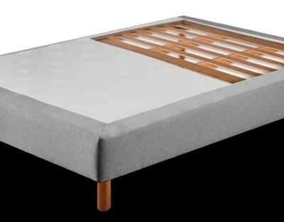 Sommier tapissier 15 cm Design gris